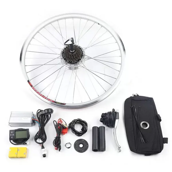 Zestaw do konwersji roweru elektrycznego 28” 36 V 250 W silnik piasty tylnego koła z wyświetlaczem LCD zestaw do konwersji silnika do roweru elektrycznego