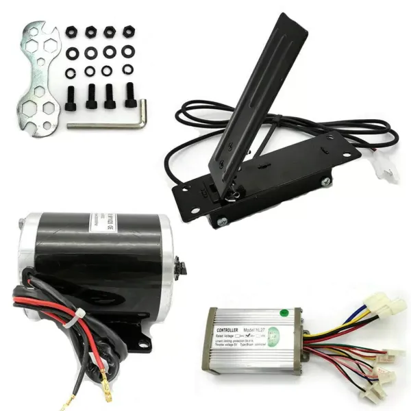 Szczotkowy silnik elektryczny ze sterownikiem i pedałem Zestaw do konwersji roweru elektrycznego 36V DC 800W Szczotkowy silnik elektryczny ze sterownikiem i pedałem Zestaw do konwersji roweru elektrycznego 36V DC 800W