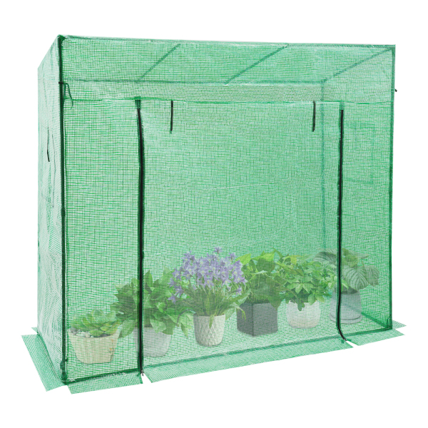 200x77x170cm Plant Green House, zestaw szklarni z oknem, szklarnia na zewnątrz - zielona