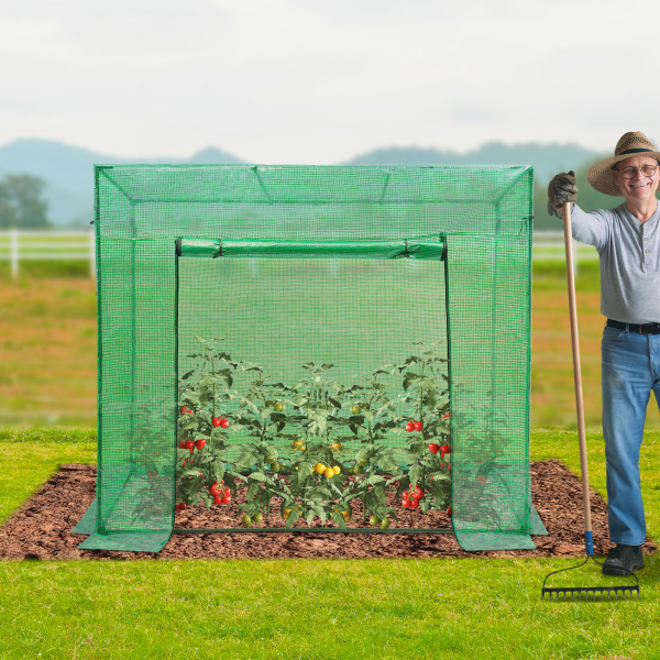 200x77x170cm Plant Green House, zestaw szklarni z oknem, szklarnia na zewnątrz - zielona
